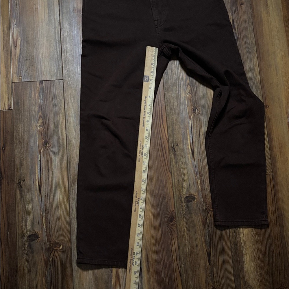 Everlane The Original Cheeky CROP Jean Organic Cotton Brown 27 - Picture 6 of 8